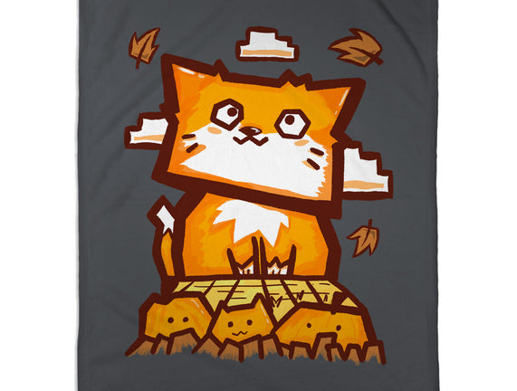 Cat In Fall Season