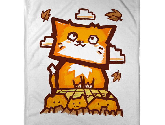 Cat In Fall Season