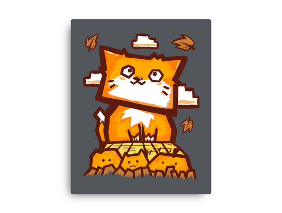 Cat In Fall Season