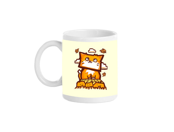 Cat In Fall Season