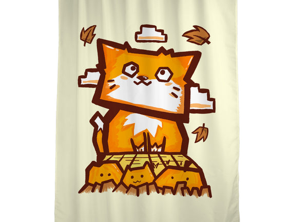 Cat In Fall Season