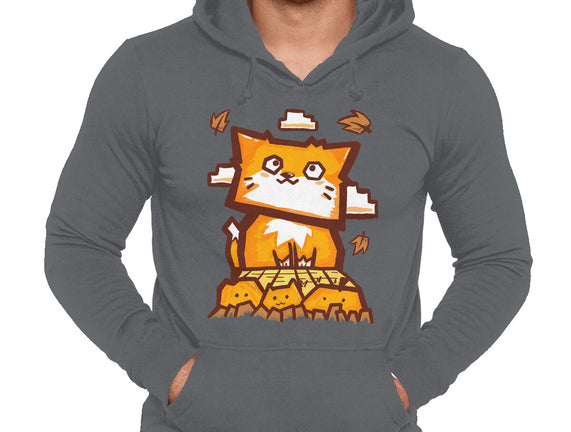 Cat In Fall Season