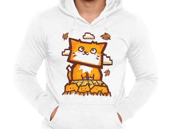 Cat In Fall Season