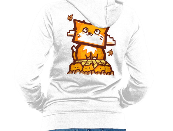 Cat In Fall Season