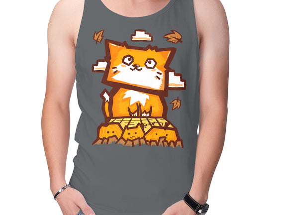 Cat In Fall Season