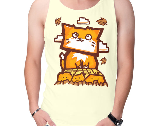 Cat In Fall Season