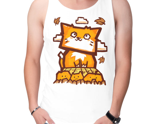 Cat In Fall Season