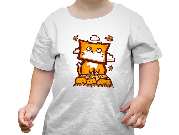 Cat In Fall Season