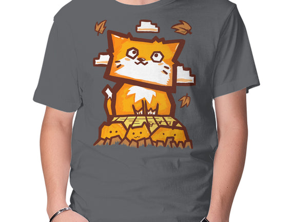 Cat In Fall Season