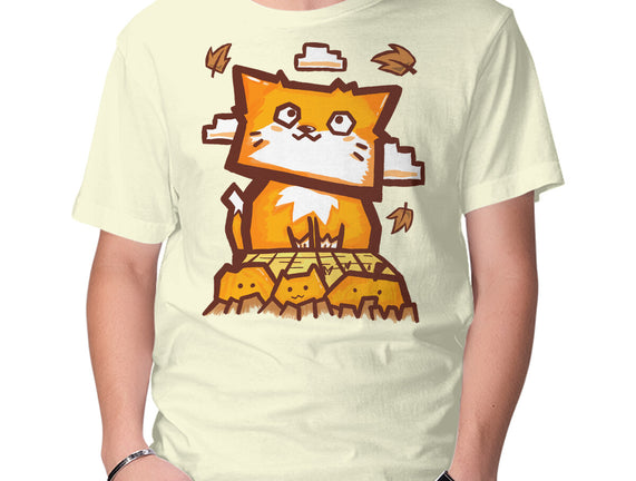 Cat In Fall Season