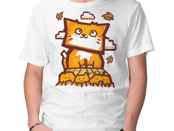 Cat In Fall Season