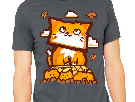 Cat In Fall Season