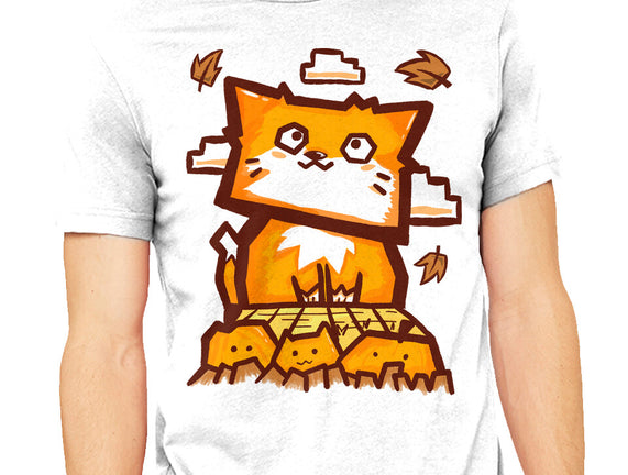 Cat In Fall Season