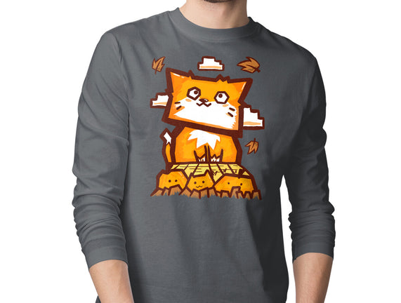 Cat In Fall Season