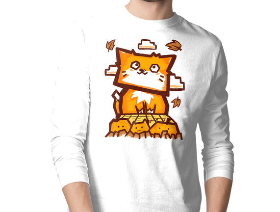Cat In Fall Season