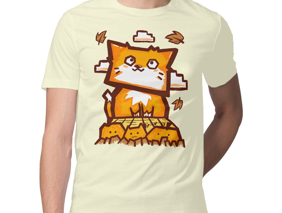 Cat In Fall Season