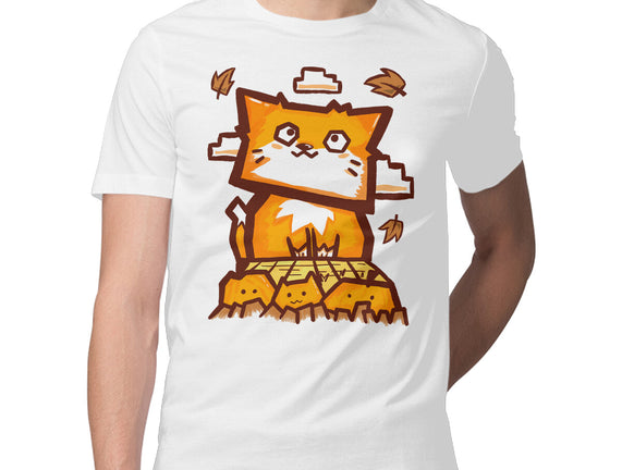 Cat In Fall Season