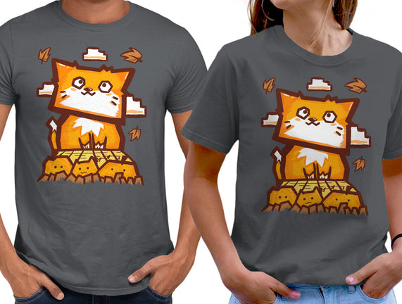 Cat In Fall Season