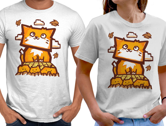 Cat In Fall Season