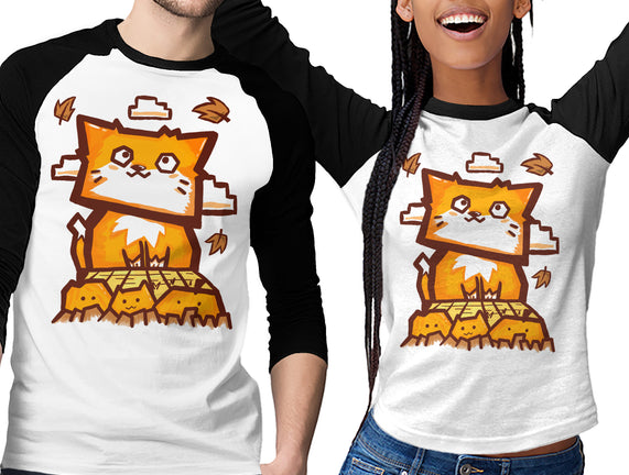 Cat In Fall Season