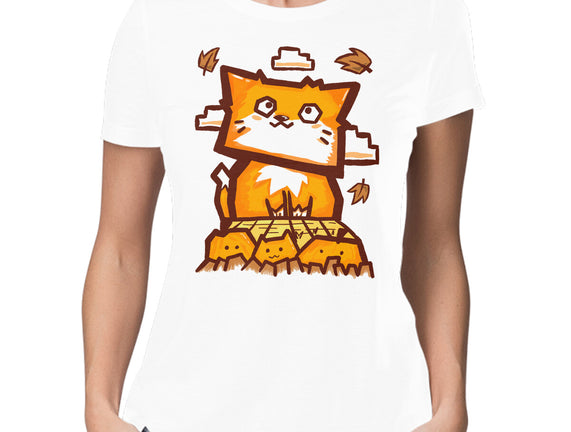 Cat In Fall Season