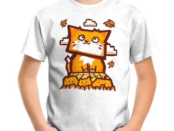 Cat In Fall Season