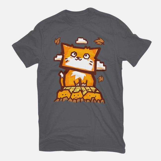 Cat In Fall Season-Mens-Heavyweight-Tee-bloomgrace28