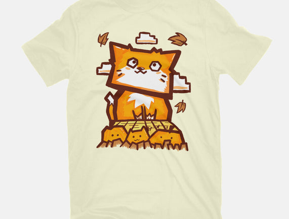 Cat In Fall Season