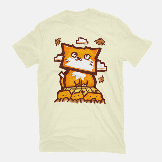 Cat In Fall Season-Mens-Basic-Tee-bloomgrace28