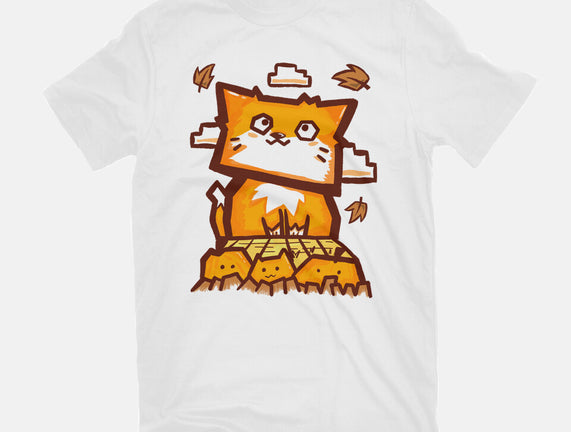 Cat In Fall Season