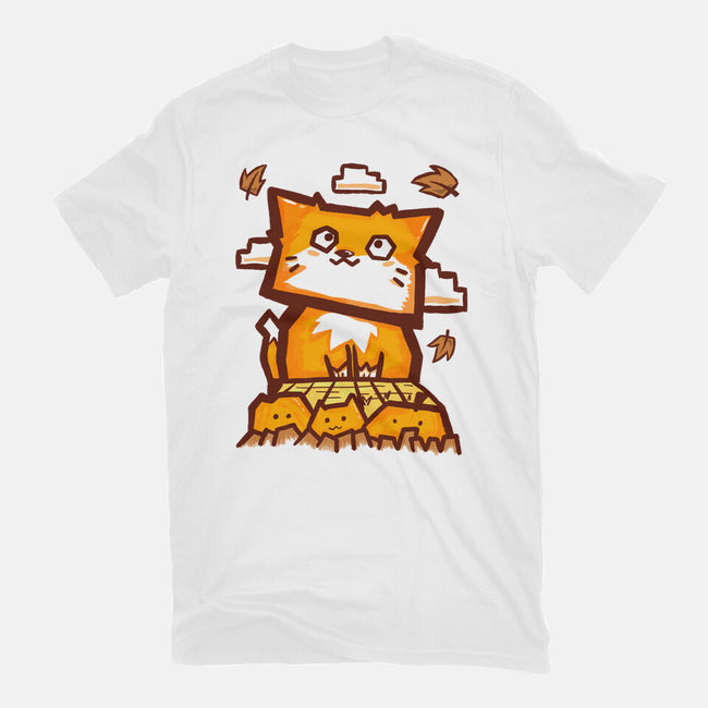 Cat In Fall Season-Womens-Basic-Tee-bloomgrace28
