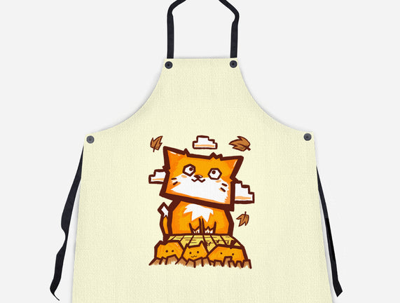 Cat In Fall Season