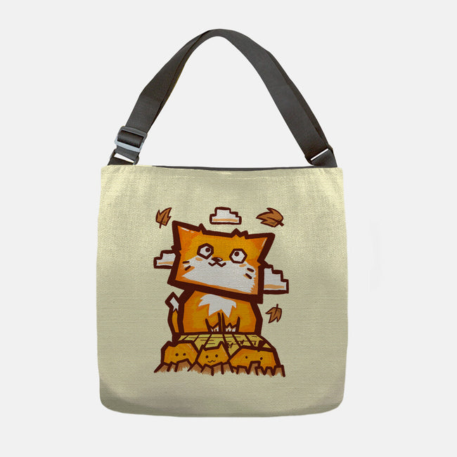 Cat In Fall Season-None-Adjustable Tote-Bag-bloomgrace28