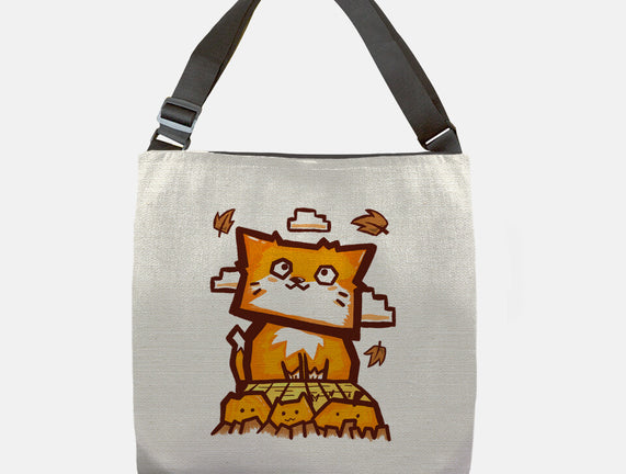 Cat In Fall Season