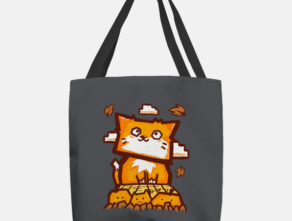 Cat In Fall Season