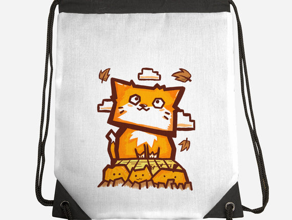 Cat In Fall Season
