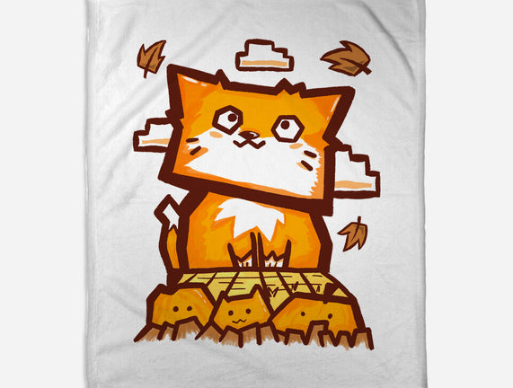 Cat In Fall Season