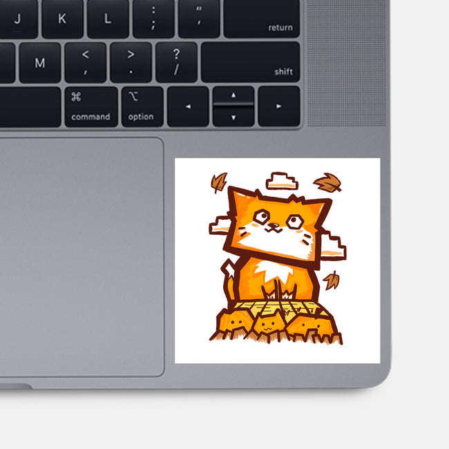 Cat In Fall Season-None-Glossy-Sticker-bloomgrace28