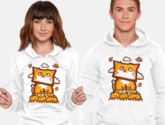 Cat In Fall Season