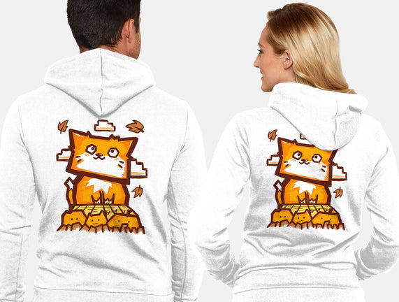 Cat In Fall Season