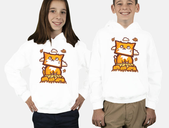 Cat In Fall Season