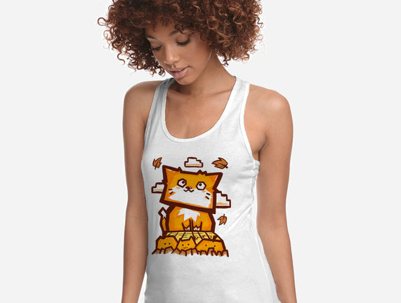 Cat In Fall Season