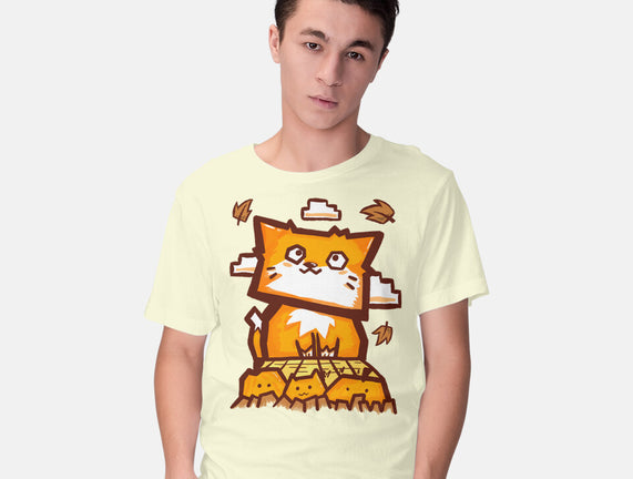 Cat In Fall Season