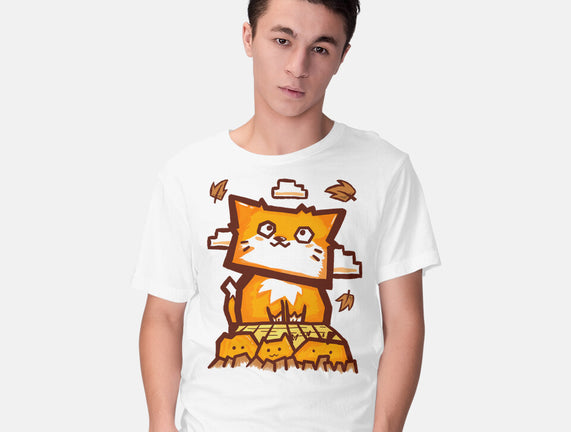 Cat In Fall Season