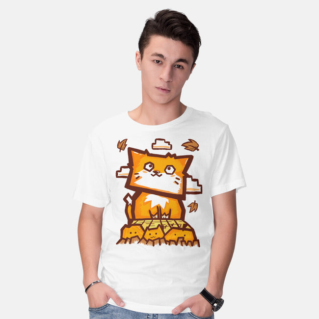 Cat In Fall Season-Mens-Basic-Tee-bloomgrace28