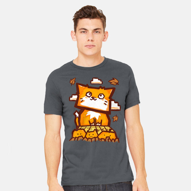 Cat In Fall Season-Mens-Heavyweight-Tee-bloomgrace28