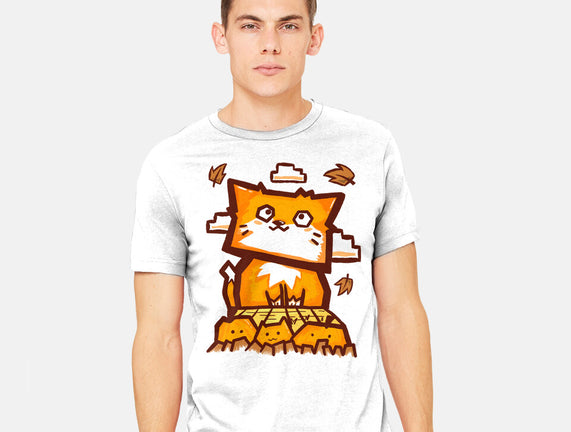 Cat In Fall Season