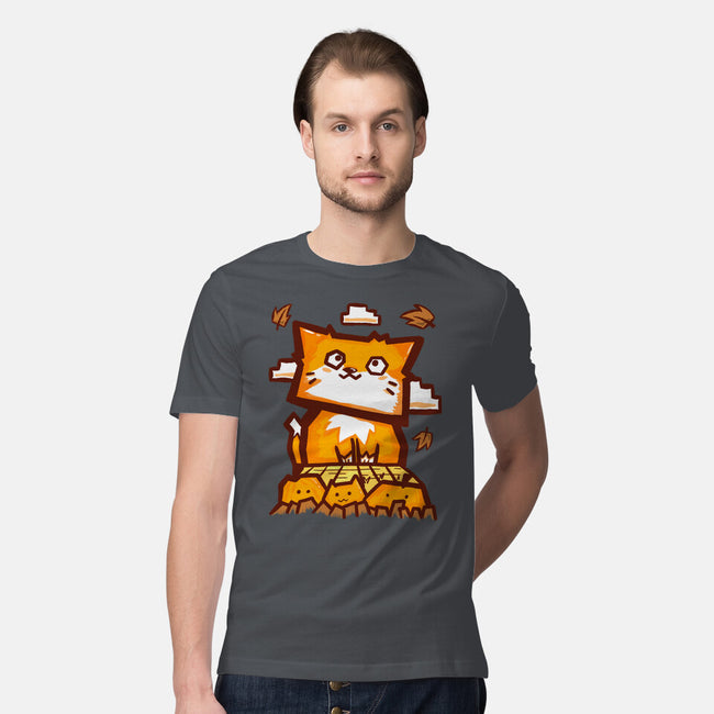 Cat In Fall Season-Mens-Premium-Tee-bloomgrace28