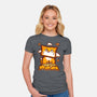 Cat In Fall Season-Womens-Fitted-Tee-bloomgrace28