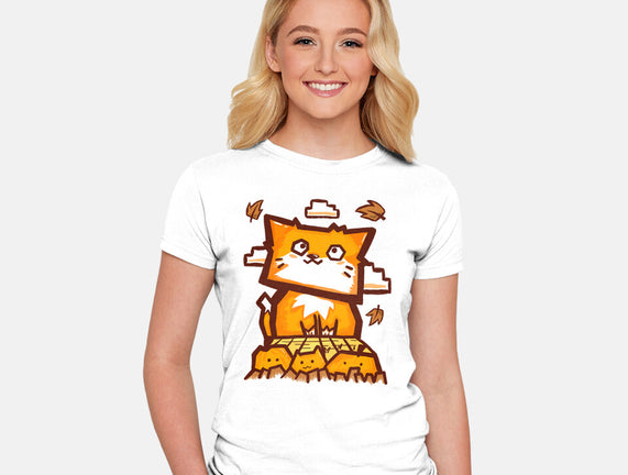 Cat In Fall Season